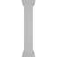 Poteau de poteau simple avec chapiteau plat et garniture de base (trousse d'installation incluse)-83842547