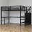 Metal Loft Bed With Built-In-Desk And Charging Station-1209882137-1209882138
