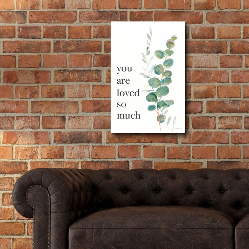 Art mural en verre «Greenery 3 Loved» par Danhui Nai, H 24 po x l 16 po x P 0,2 po