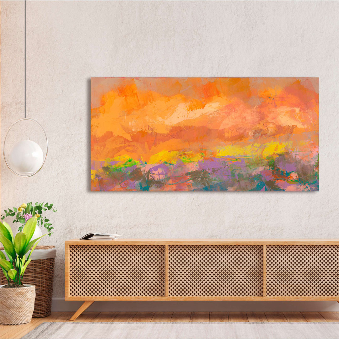 Abstrakte Landschaft: Auroras (Valley) von Italo Corrado - Leinwanddruck - Wrapped Canvas