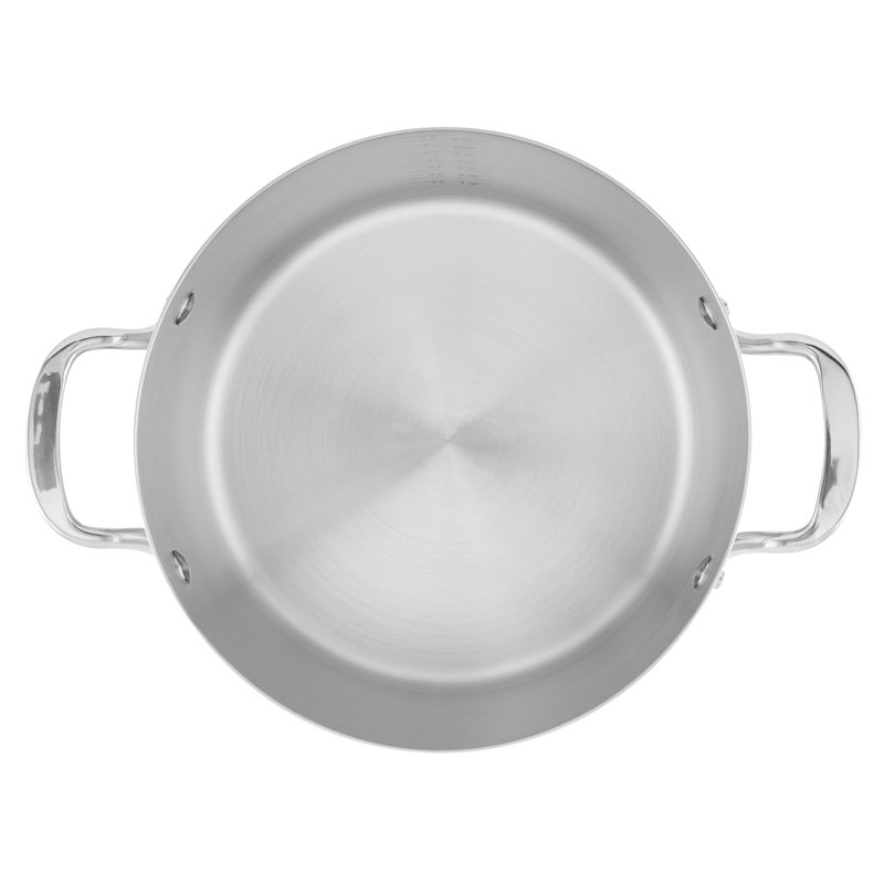 KitchenAid 3-Ply Base Stainless Steel Stockpot with Lid, 8-Quart, Brushed Stainless Steel