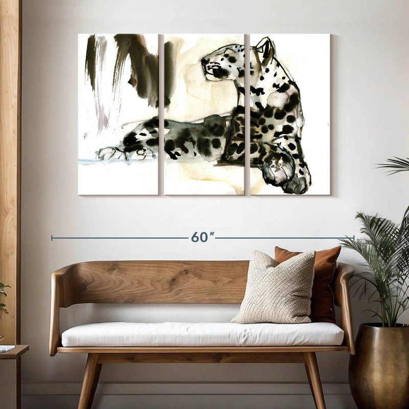Brampt Arabian Leopard 2008 III, 32" H x 50" W