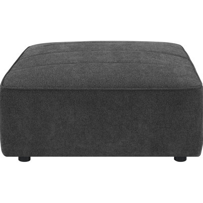Tissu contemporain gris anthracite foncé sans accoudoirs - léger et facile à placer, tissu bouclé riche pour l'esthétique, équilibre des pieds noirs, espaces de vie idéaux, tissu rectangulaire de 35 pouces de large déplaçable sans effort