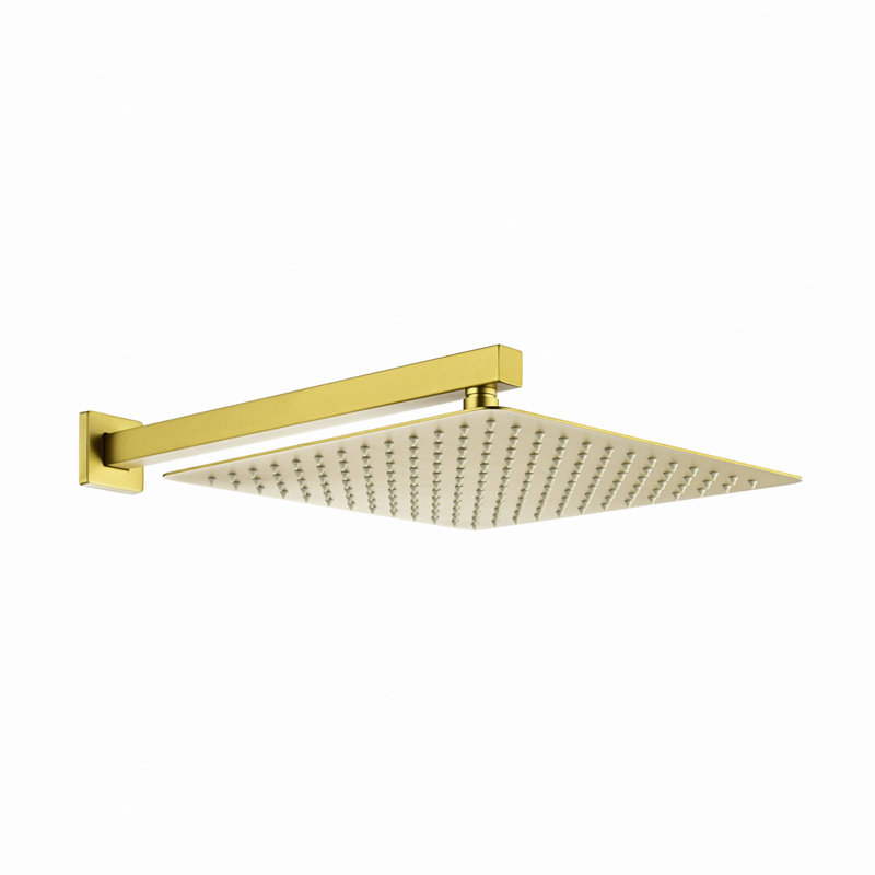 Pomme de douche murale 12 ", Brushed Gold