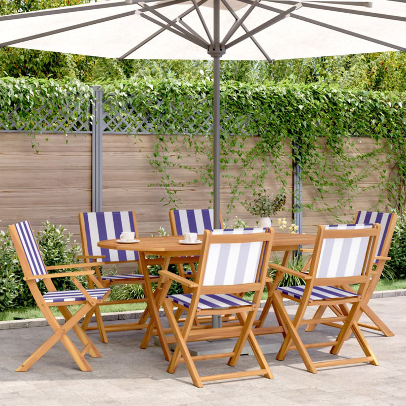 Cirillo Solid Wood Armchair Folding Chair Set
