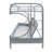 Alycea Futon Bunk Bed with Built-in Ladders-780040286-780040287
