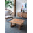 Tectona Rectangle Rattan Coffee Table - 27.5x27.5x14" - Teak-1862265156
