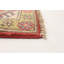 Tapis unique en laine noué à la main de style Gazni rouge des années 2010 de 5 pi x 6 pi 5 po Qaiden