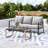Metal Outdoor Patio Sofa&a Table