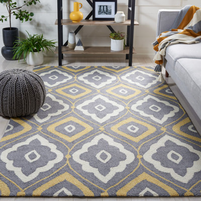 Salome Hand Hooked Performance Geometric Rug