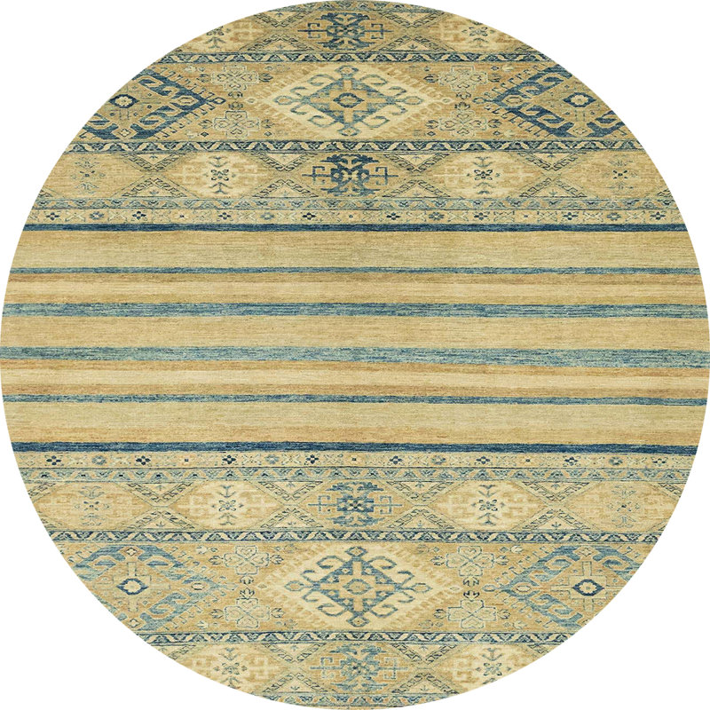 Abstract Indoor Rug, Round 8'