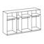 Caouette 4 Door Manufactured Wood Wardrobe-21395999