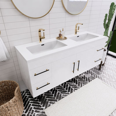 Ensemble de meuble-lavabo double 60 po Tenshi