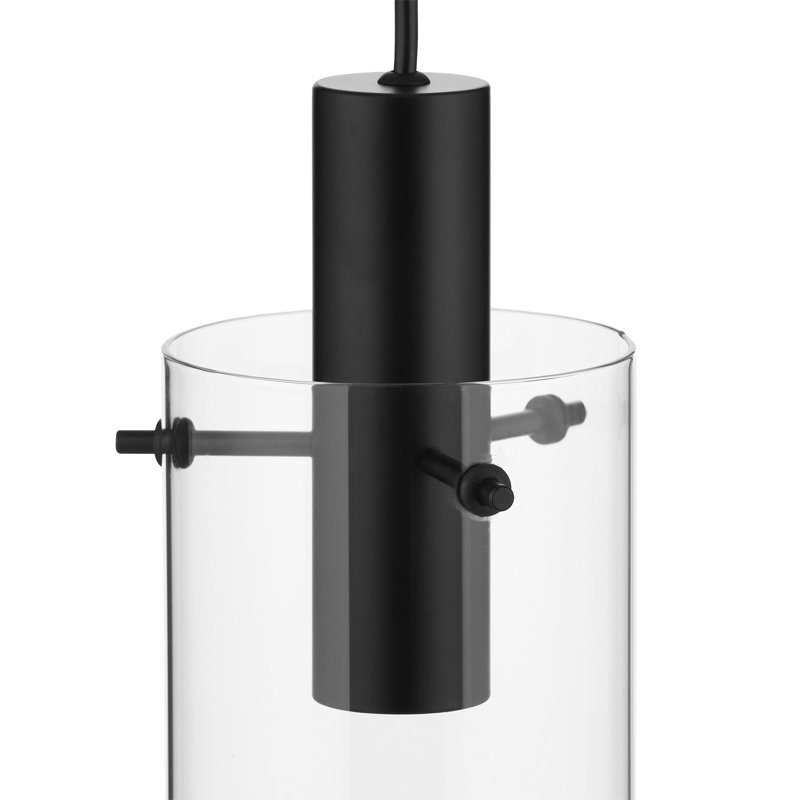 Leo Minor 1 - Light Matte Black Cylinder Pendant