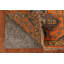 Tapis orange orange en laine Kazak 3 x 10
