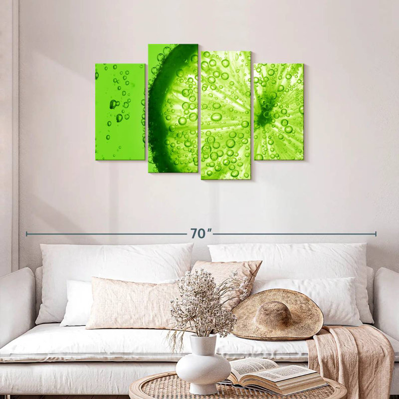 Yarlin Lime Slice, 27" H x 43" W