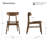 Solid Wood Dining Chair with Curved Seat&Back-295751959