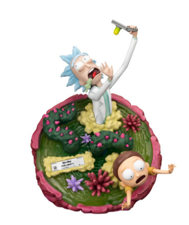 Statue de maître Rick et Morty