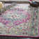Christa Oriental Fuchsia/Aqua Area Rug