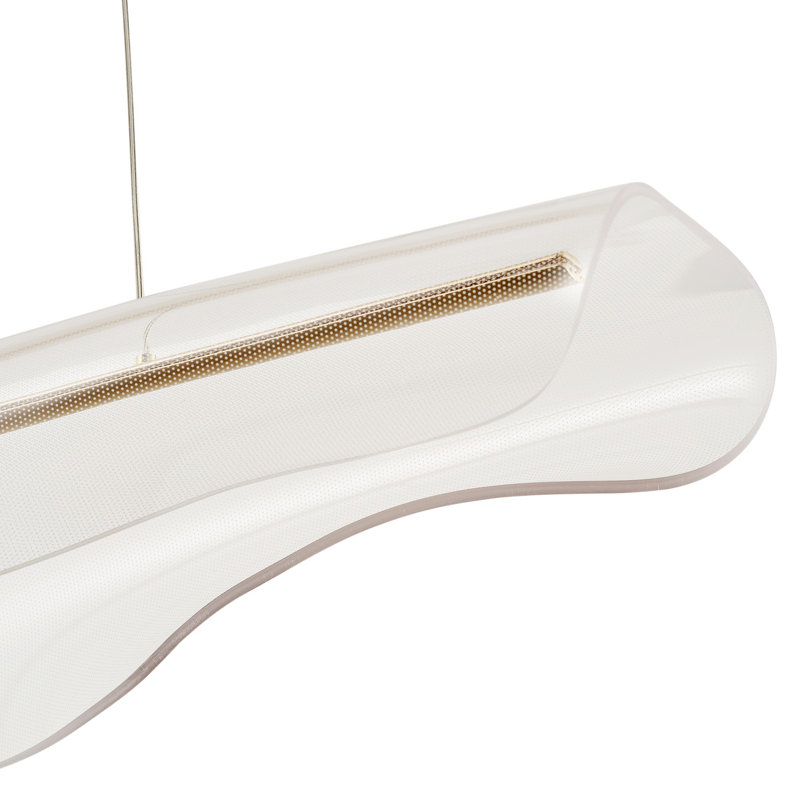 Luminaire suspendu linéaire en or 3000K