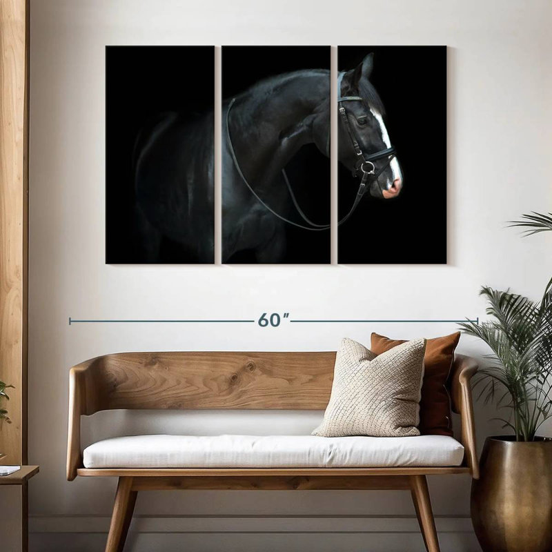 Cheval pur-sang Brampt, H 32 po x l 50 po