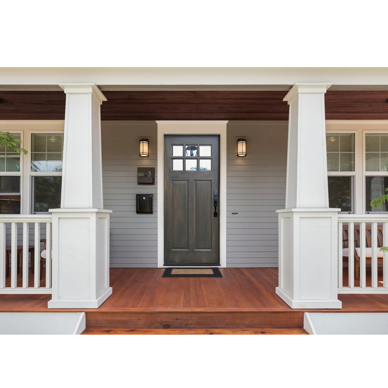 Craftsman Ready to Install Mahogany Wood Prehung Entry Door