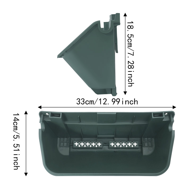 16PCS Set Wall-Mounted Planter, Green