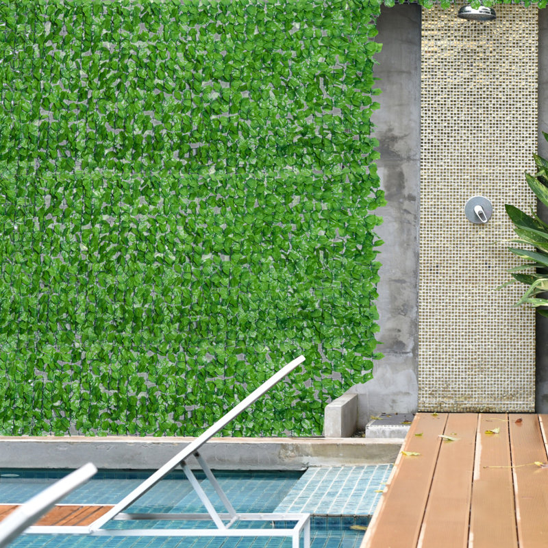 100cm Faux Ivy Hedge in Freestanding