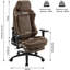 Inbox Zero Adjustable Reclining Ergonomic Swiveling PC & Racing Game Chair-1322757386