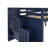 Johannes Solid Wood Twin Low Loft Bed with 3 Step-Stairway and Tent-281414484