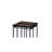 Charming Natural Oak End Table With Chrome Finish For Versatile Decors