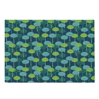 East Urban Home Glass Leaves Cutting Board