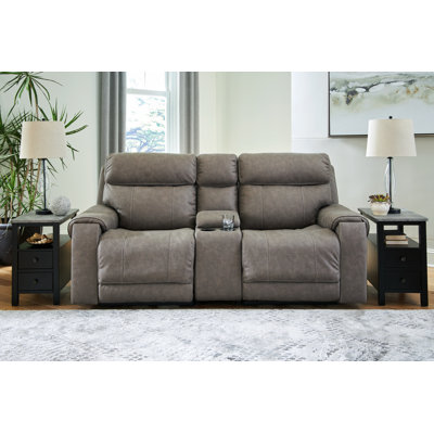 87"" Vegan Leather Power Reclining Loveseat -  Signature Design by Ashley, 23501S2