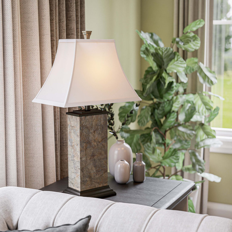 Lampe de table brune 29 po Caramia
