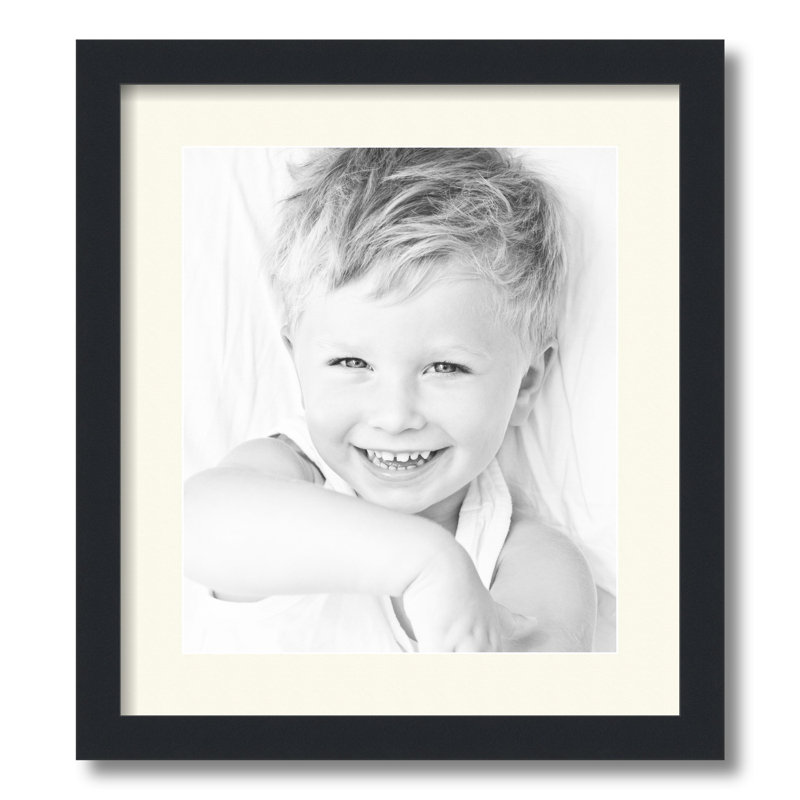 Matte Picture Frame with Mat, Off White