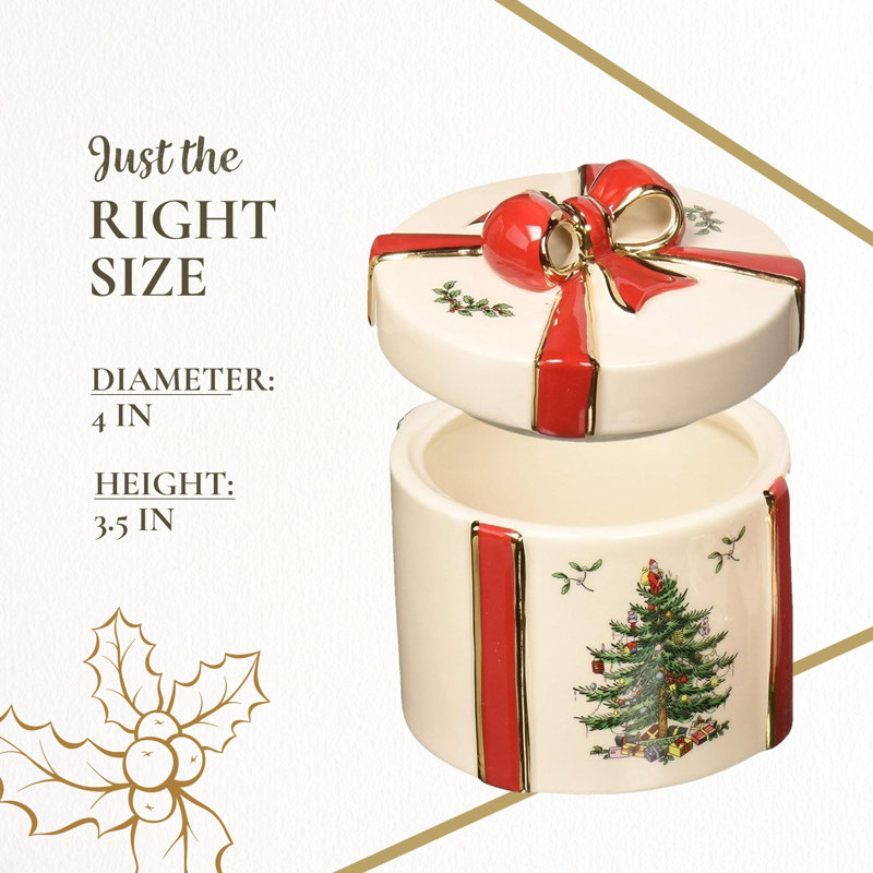 Figurine boîte de Noël Spode