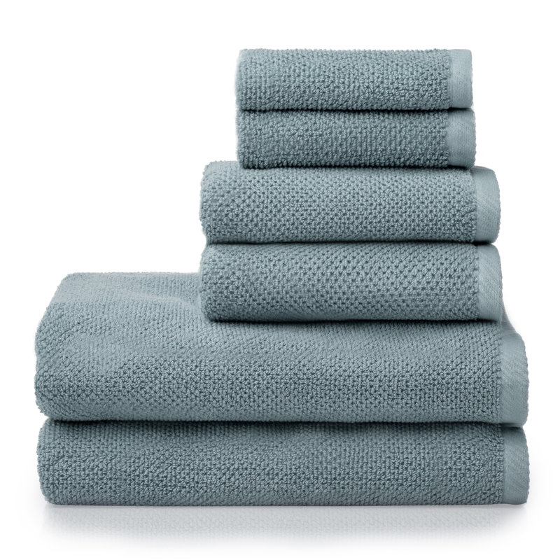 Quaddiu Cotton Plush Waffle Mulit-Size Set, Dusty Blue