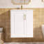 Meuble-lavabo de salle de bain avec lavabo, armoire de salle de bain murale avec porte à fermeture douce