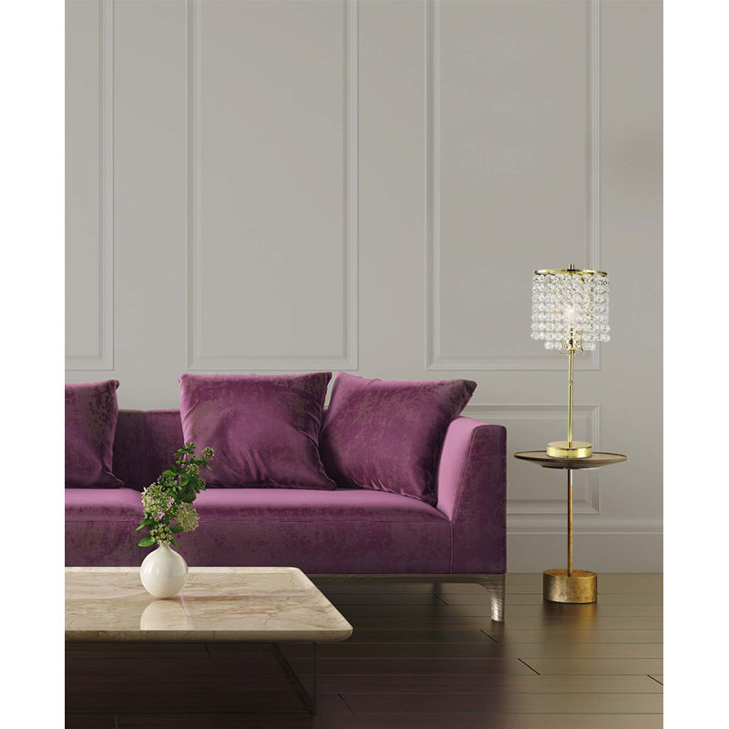 Lampe de chevet Mclea, Doré, 19'' H x 8'' W x 8'' D