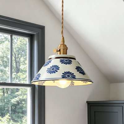 1 - Light Single Ceramic Pendant Light