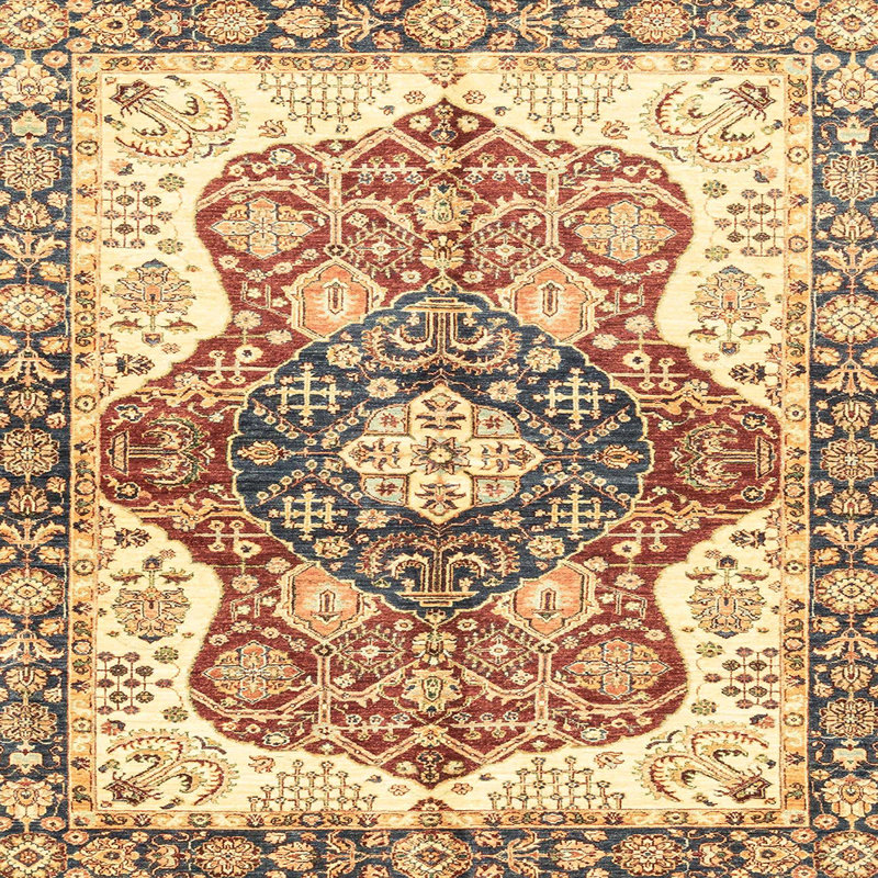 Abstract Indoor Rug, Square 5'