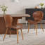 Chaise en similicuir et bois massif-64676486