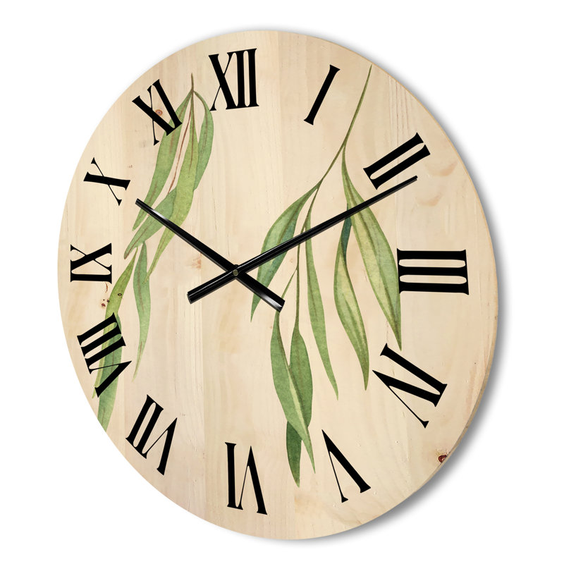 Horloge murale en bois à deux branches de saule, Petit