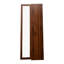 Vitrine à 5 tablettes, lumières à DEL, portes en verre, poupées, vaisselle, bureau, salle de jeux, largeur de 15,46 po, hauteur 70,18 po, armoire de couleur noyer avec tablettes et éclairage, idéale pour la maison, les salles à manger