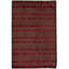 Hand-Knotted High-Quality Wine and Brown Area Rug