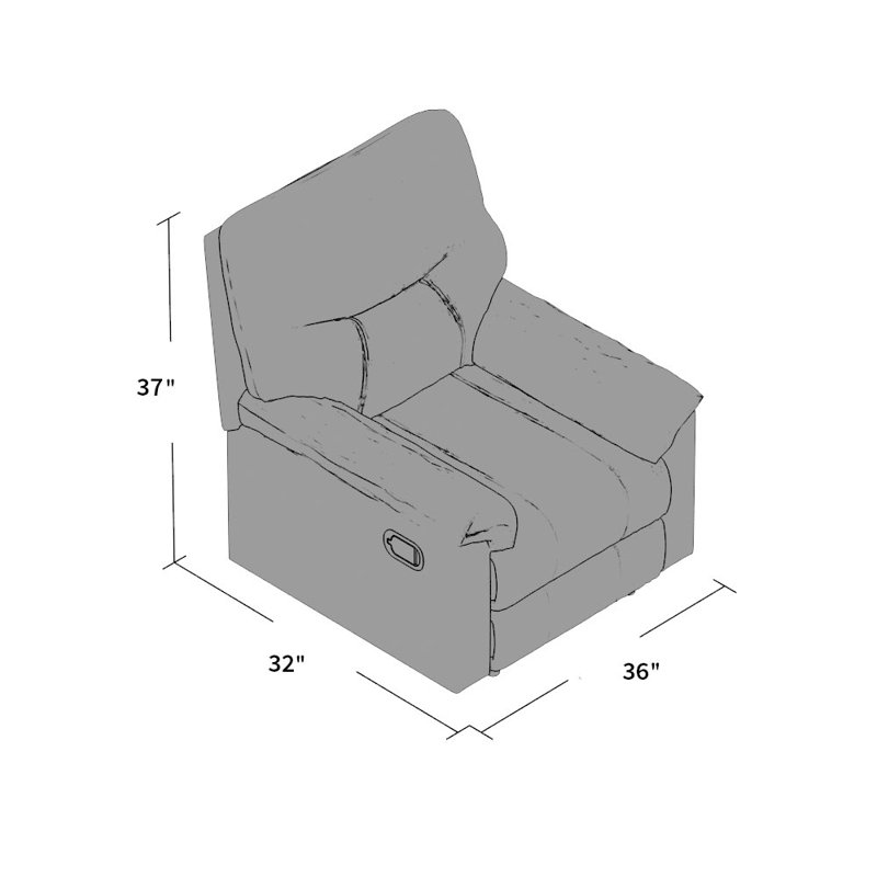 Fauteuil inclinable manuel Sumter, Colombe