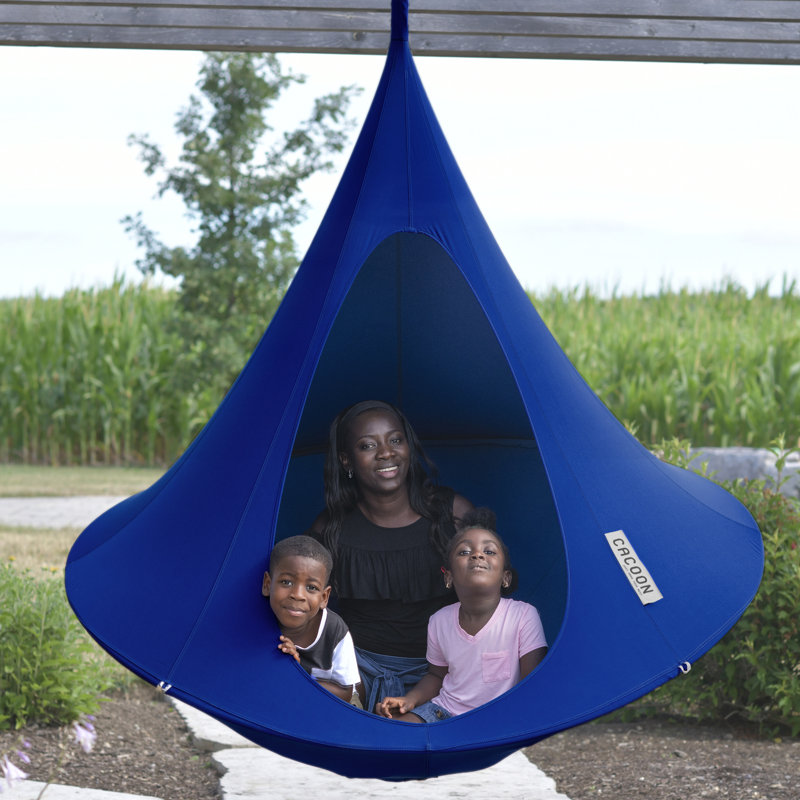 Cacoon - Island Vibe Hanging Chair, 183cm H x 183cm W x 183cm D, Blue