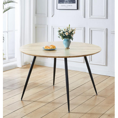 Antigua Round Metal Base Dining Table
