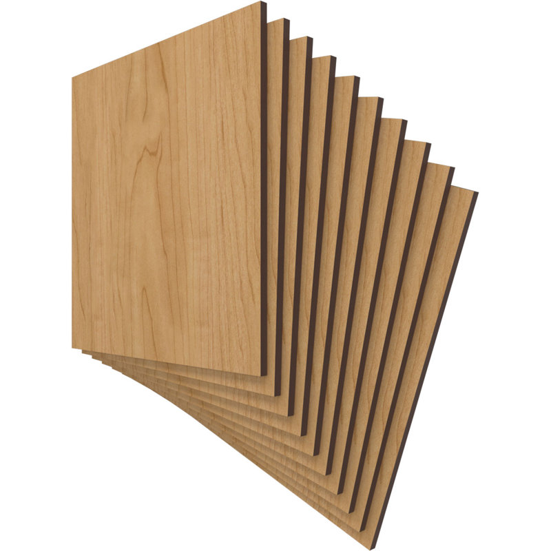 Planches en bois, Érable, H 15,75 po x l 15,75 po x P 0,38 po