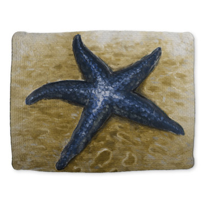 Beige Starfish Braided Polyester Placemat - Home Decor